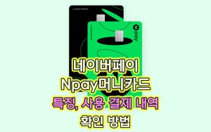 네이버-페이-Npay머니카드-특징-사용-결재-내역-확인-방법