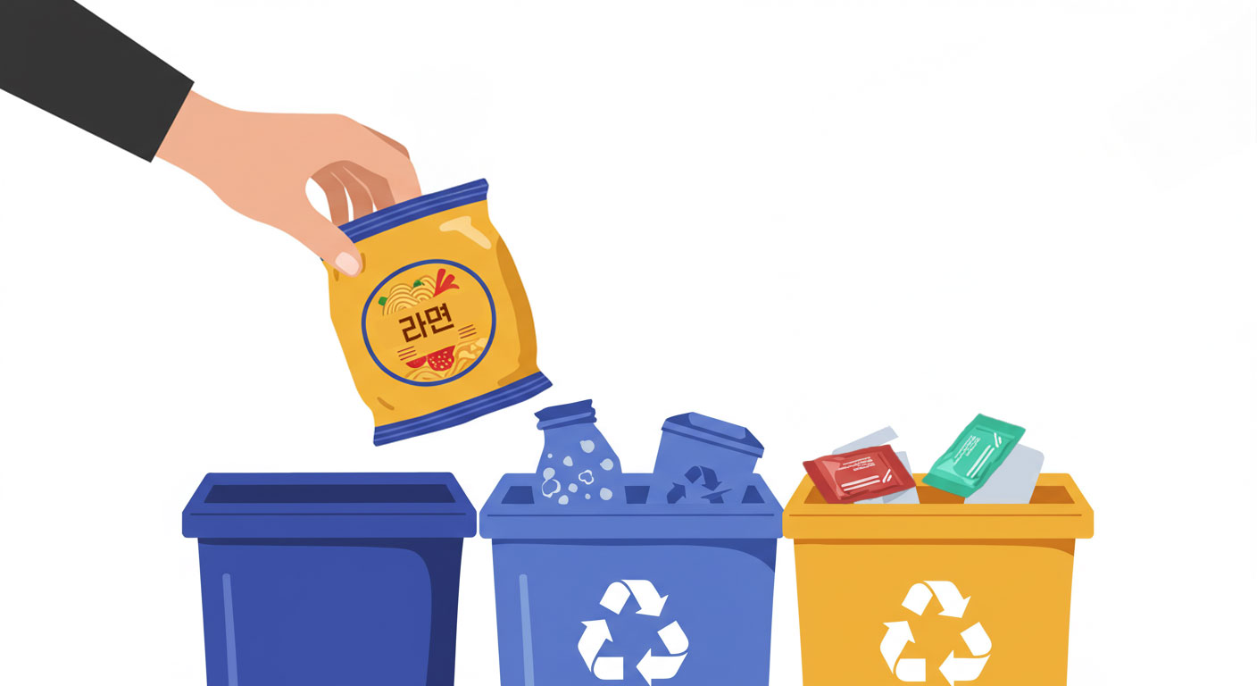 라면봉지-스프-비닐-분리수거
