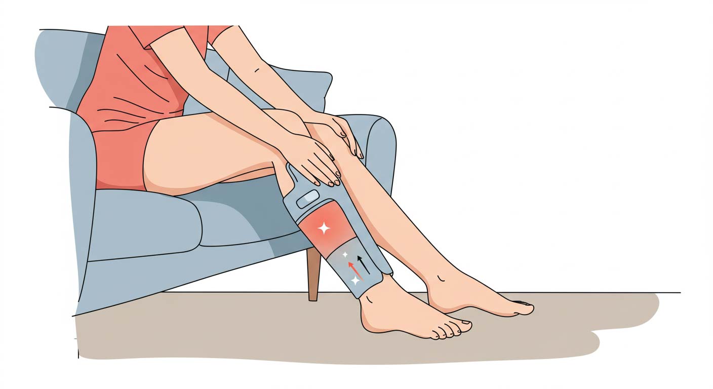 종아리-알-빼는-스트레칭과-마사지기