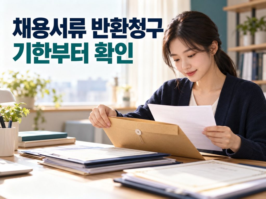 채용서류 반환청구 방법, 불합격 후 원본 서류·청구기한 확인법