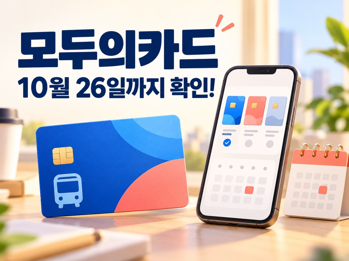 모두의카드 카드번호를 10월 26일까지 확인하라는 안내 썸네일