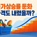 물가상승률이 둔화하면 가격도 내려가는지 묻는 장바구니 썸네일