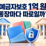 예금자보호 1억 원이 통장별 한도인지 묻는 금융 안내 썸네일