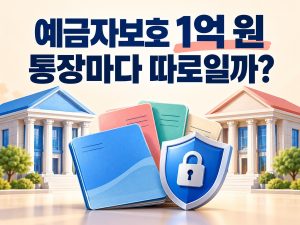 예금자보호 1억 원이 통장별 한도인지 묻는 금융 안내 썸네일