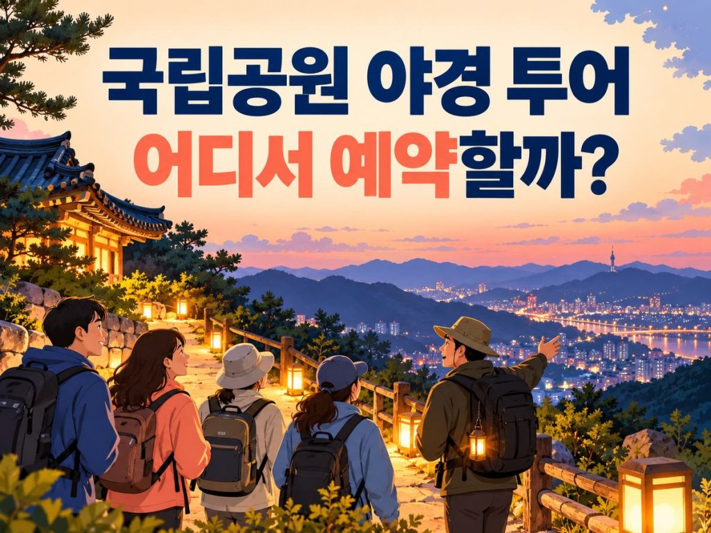가을밤 국립공원 야경 투어 예약 안내 썸네일
