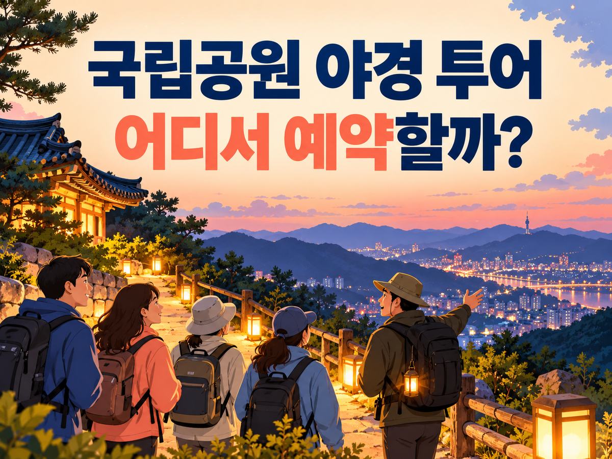 가을밤 국립공원 야경 투어 예약 안내 썸네일