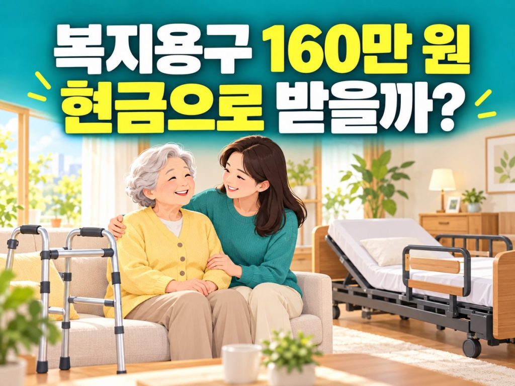 복지용구 연 160만 원이 현금 지급인지 묻는 안내 썸네일