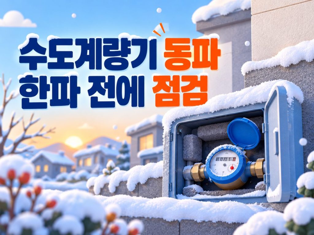 수도계량기 동파 예방, 헌 옷만 넣으면 끝? 한파 전 확인할 4가지