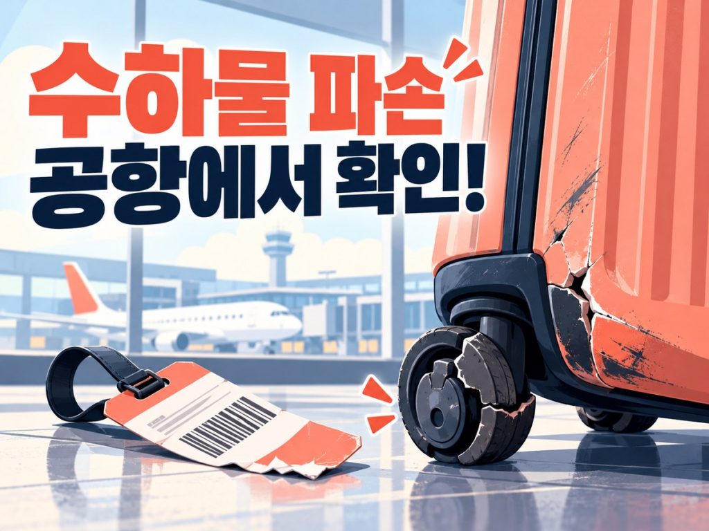 수하물 파손, 집에 와서 알았다면? 신고기한·사진·보상 확인법 안내 썸네일