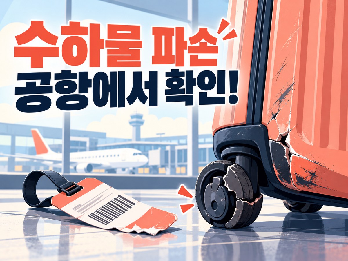 수하물 파손, 집에 와서 알았다면? 신고기한·사진·보상 확인법 안내 썸네일