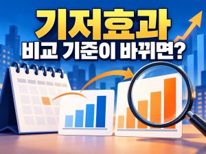 기저효과 비교 기준이 바뀌면?