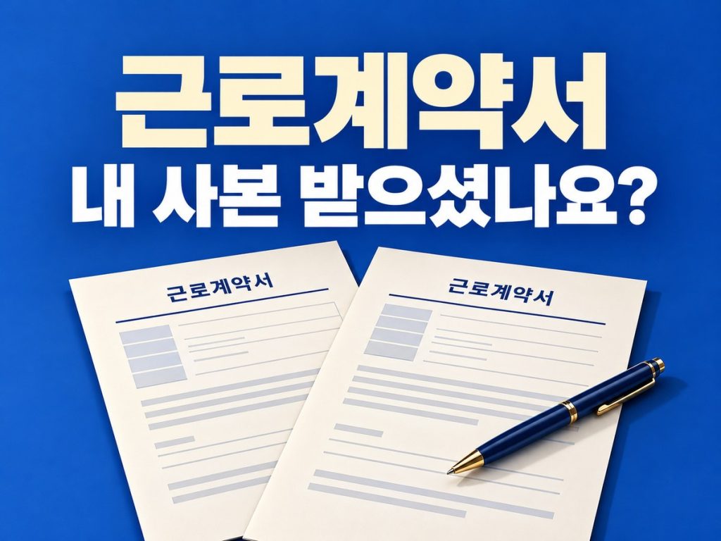 근로계약서 서명만 하고 사본을 못 받았다면? 전자문서·변경 계약 확인 안내 썸네일