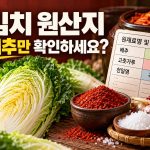 김치 원산지, 배추만 국산이면 될까? 고춧가루·소금 표시 읽는 법 안내 썸네일