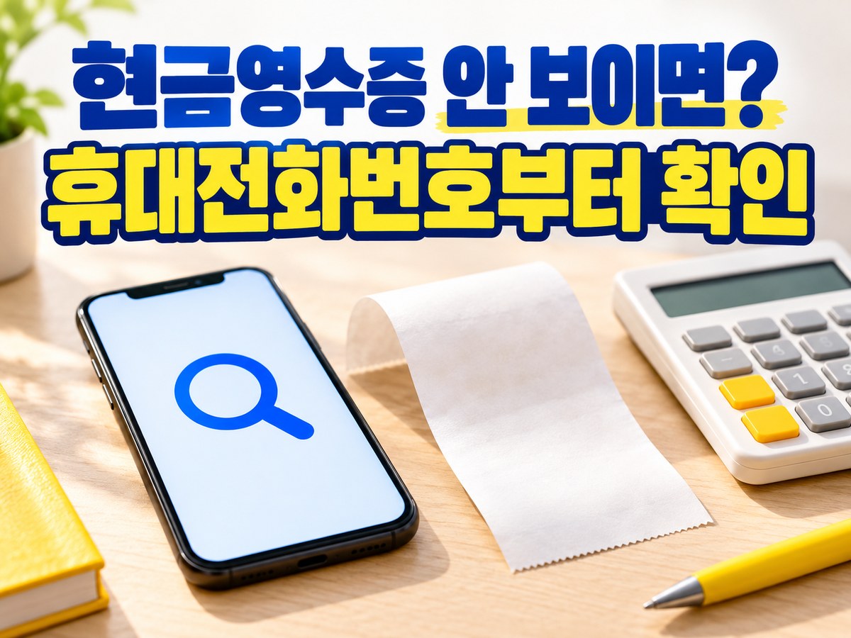 현금영수증 조회가 안 될 때 휴대전화번호 등록부터 확인하라는 안내