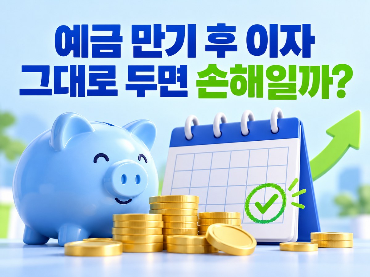 예금 만기 후 이자와 자동재예치를 안내하는 대표이미지