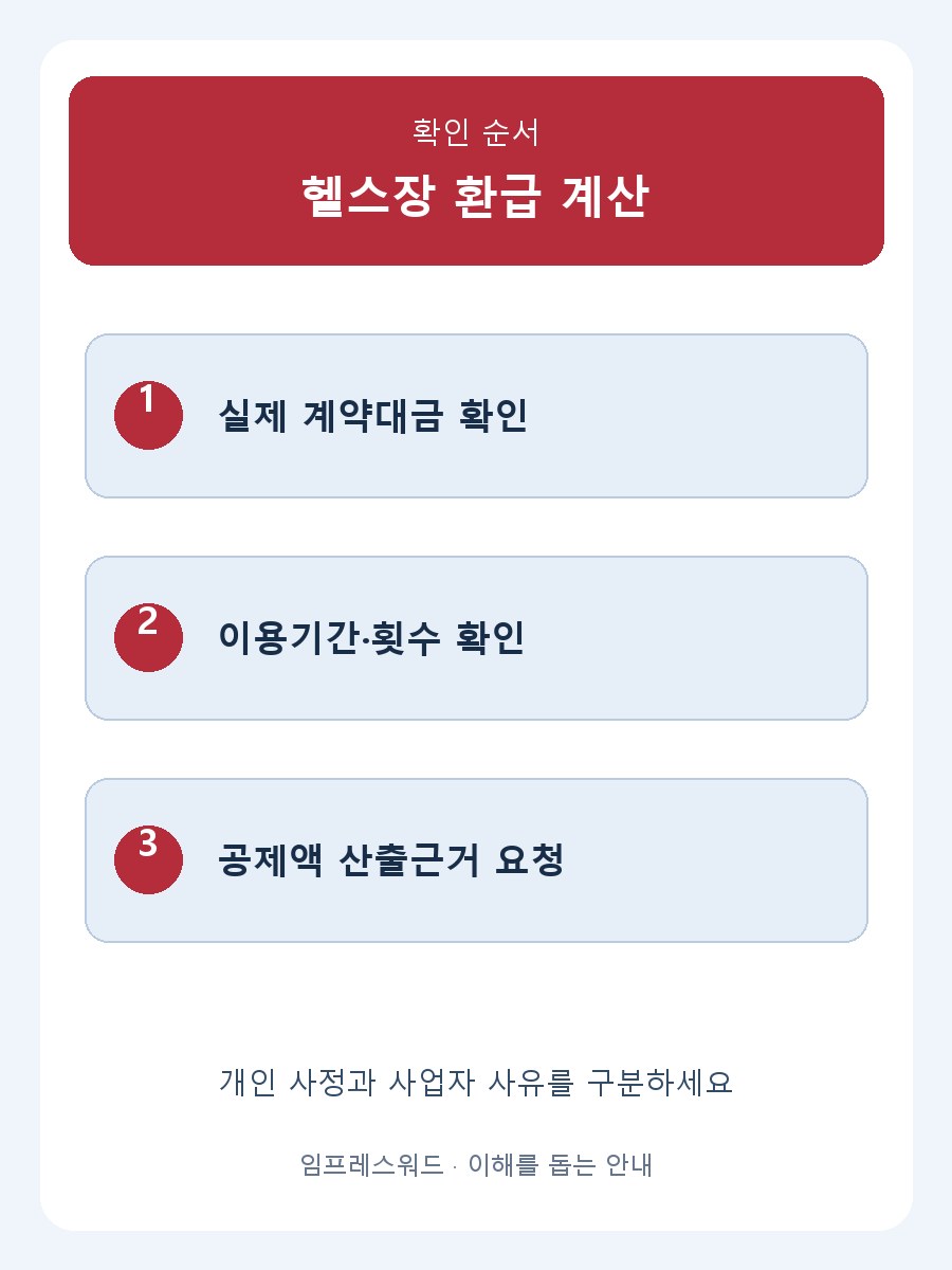 환불액이 예상보다 적다면 공제한 금액의 근거부터 요청하세요