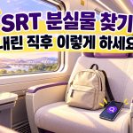 SRT에서 두고 내린 분실물을 찾는 순서를 안내하는 대표이미지